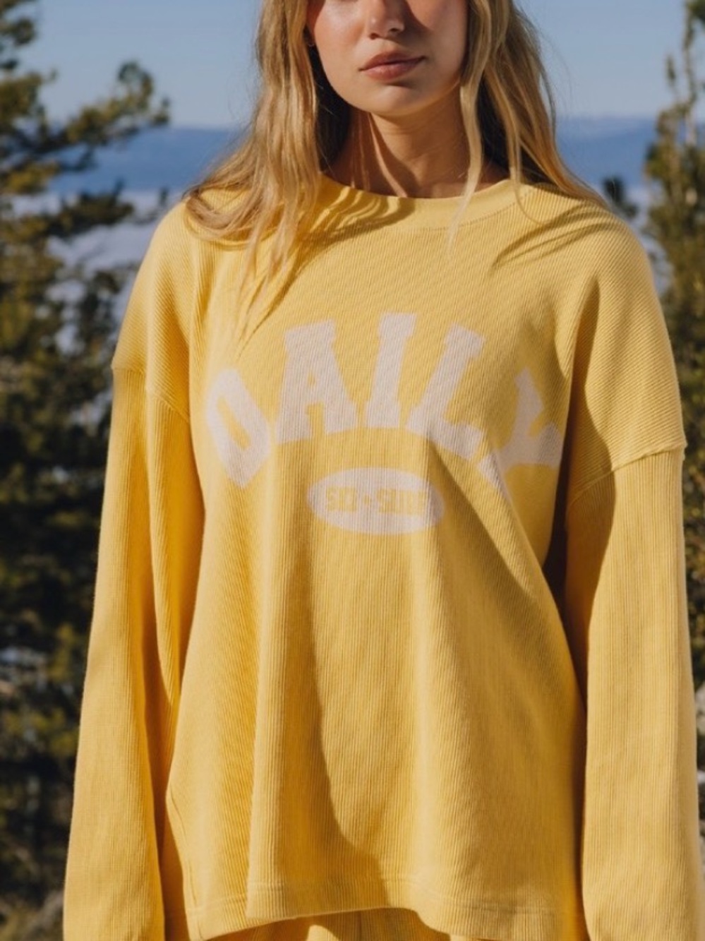 Daily Drills Oversized Logo Thermal Sunny XS/S